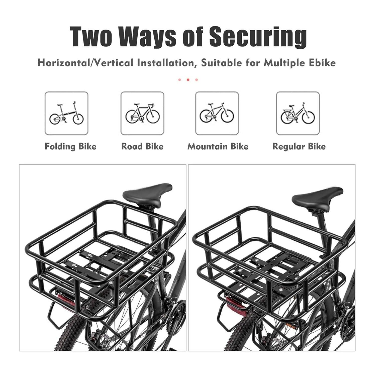 Vanpowers Bike Rear Cargo Rack Basket For Cycanon and UrbanGlide Series Ebike - VANPOWERS LTD