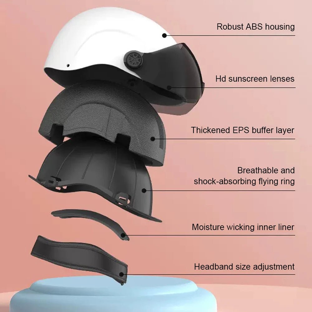 Vanpowers Integrated Goggles Cycling Helmet - VANPOWERS LTD