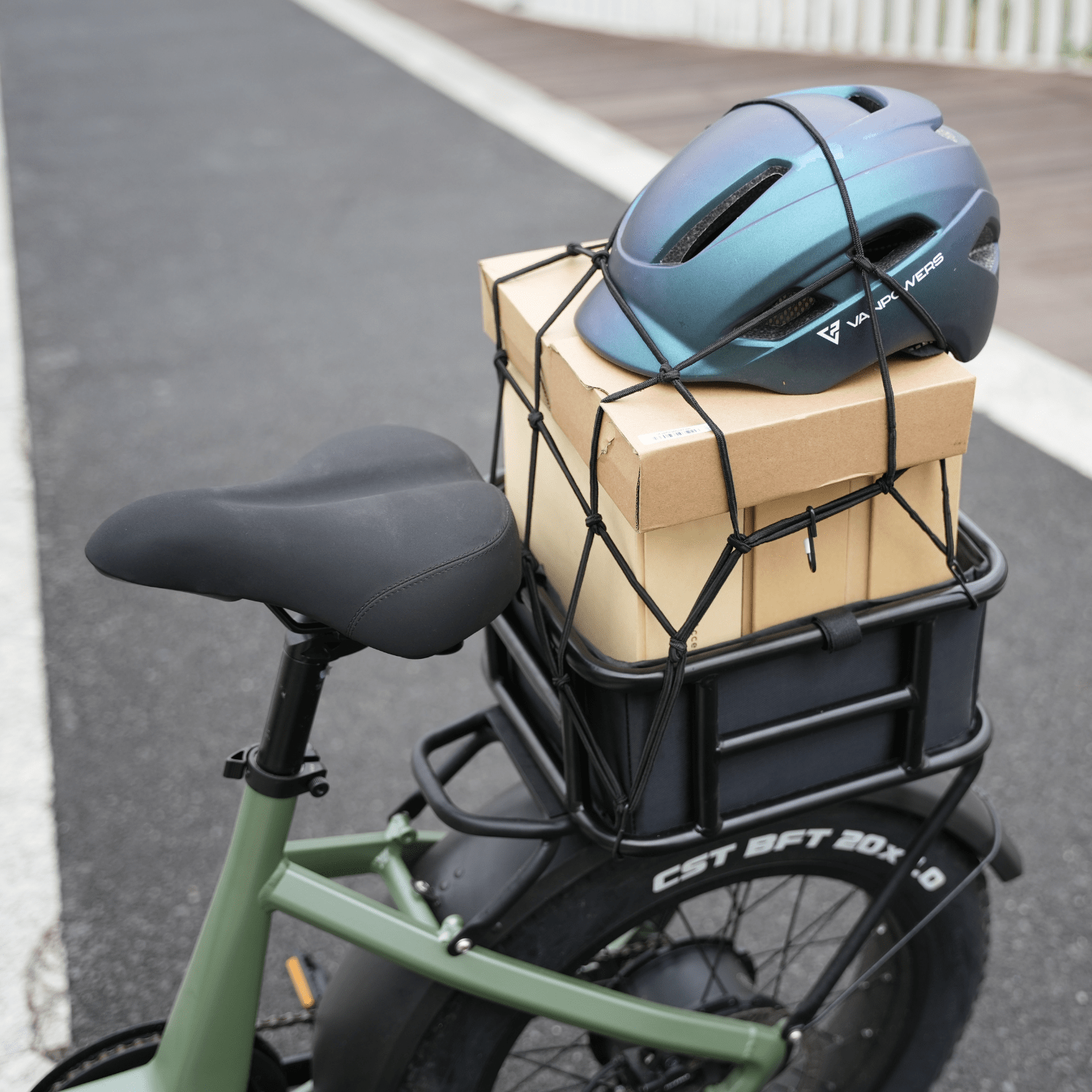 Vanpowers Bike Rear Cargo Rack Basket For Cycanon and UrbanGlide Series Ebike - VANPOWERS LTD